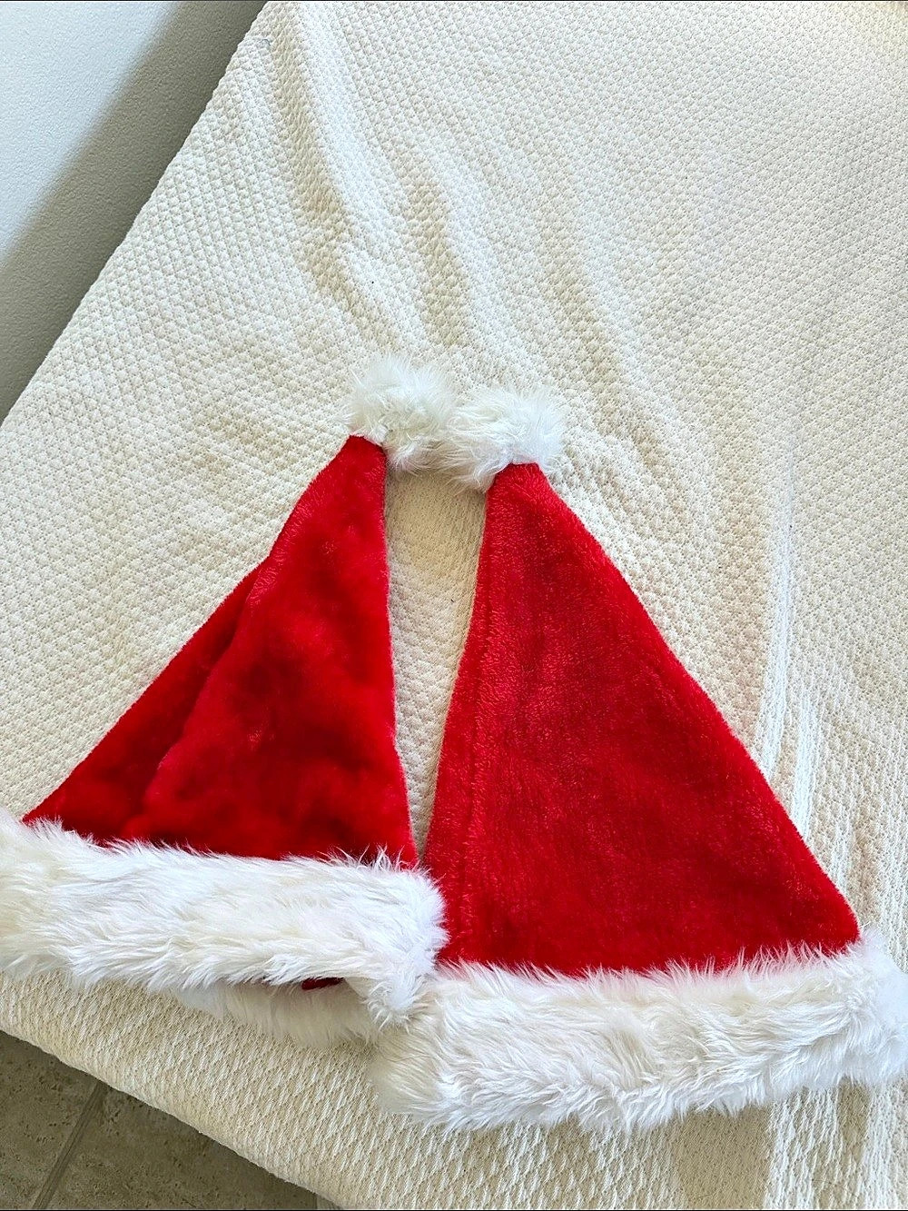 Santa Hat Red & White Like New